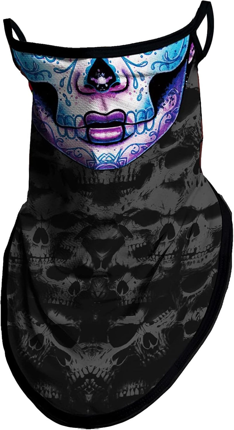 Obacle Bandana Face Mask with Ear Loops Neck Gaiter Face Mask Scarf Face Cover for Men Women - Image 1